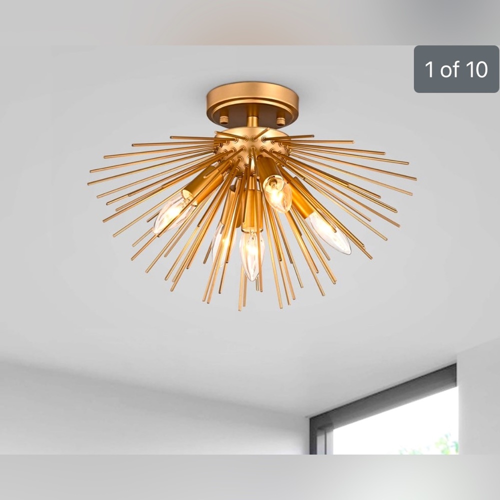 New in box: bronze light fixture